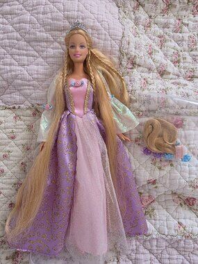 Barbie as Rapunzel Doll with Growing hair, 2002, and hair extensions
